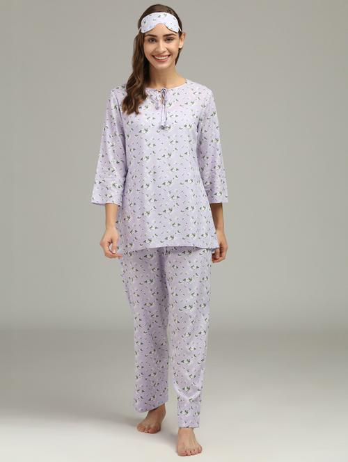 printed nightwear set  - 17518131 - Very Small Image - 1