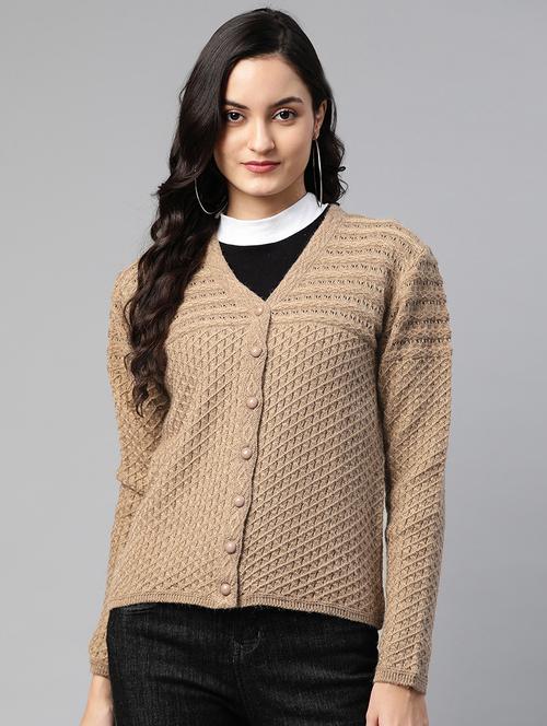 button closure wool cardigan  - 17519425 - Very Small Image - 1