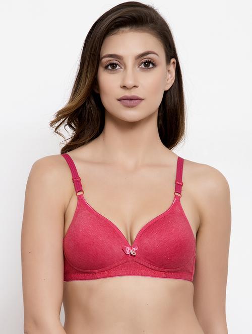 red polyester push up bra - 17519499 - Very Small Image - 1