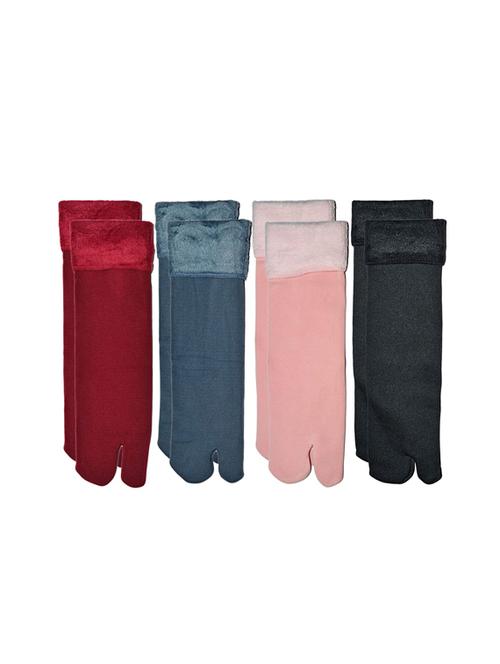 women pack of 4 solid ankle length socks  - 17520567 - Very Small Image - 1