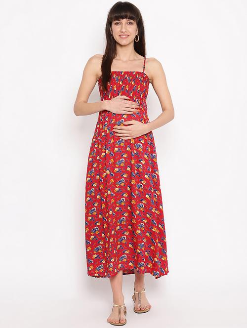 printed maternity dress  - 17521953 - Very Small Image - 1