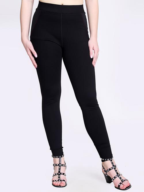 high rise solid jeggings  - 17522415 - Very Small Image - 1