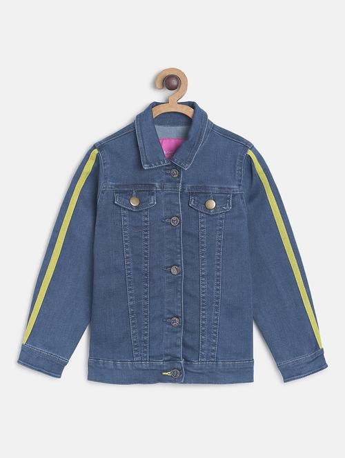 dark blue cotton regular jackets & coat - 17522780 - Very Small Image - 1