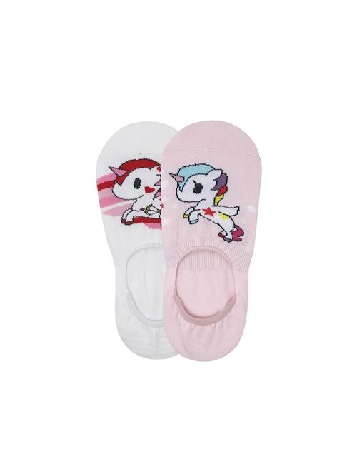 women pack of 2 printed no show socks  - 17523201 - Very Small Image - 1