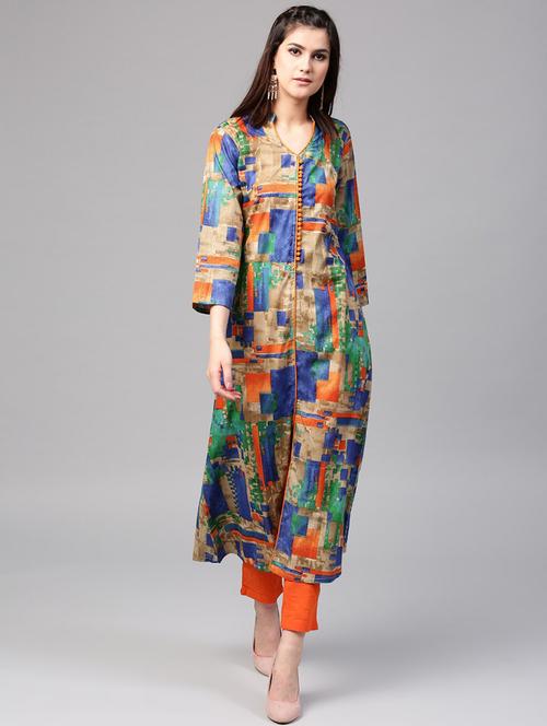 women's a-line kurta - 17523290 - Very Small Image - 1