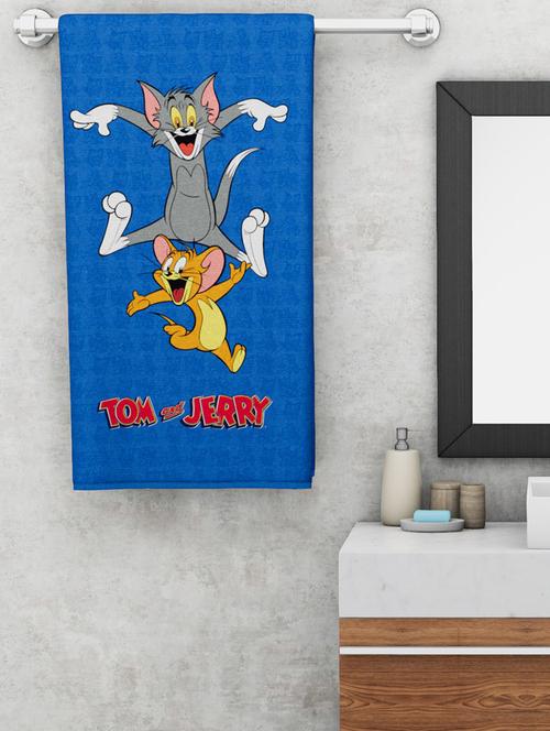 bianca digitally printed 100% cotton terry towel (dc cartoon) -1pc bath towel (kids towel) tom & jerry-multi - 17524175 - Very Small Image - 1