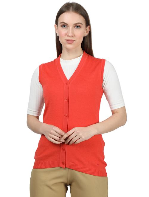 sleeveless solid cardigan  - 17525451 - Very Small Image - 1