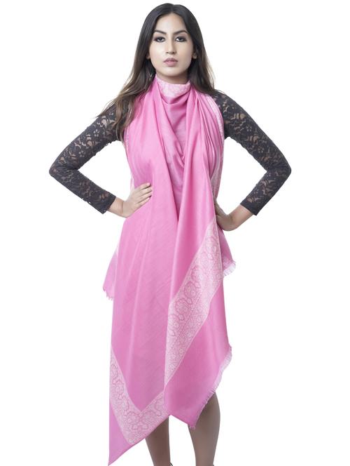 pink wool shawl - 17526534 - Very Small Image - 1