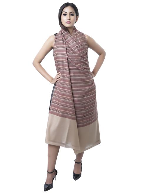 women's stripes shawl - 17526535 - Very Small Image - 1