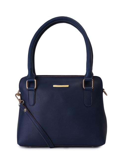 blue leatherette (pu) handbag - 17527525 - Very Small Image - 1