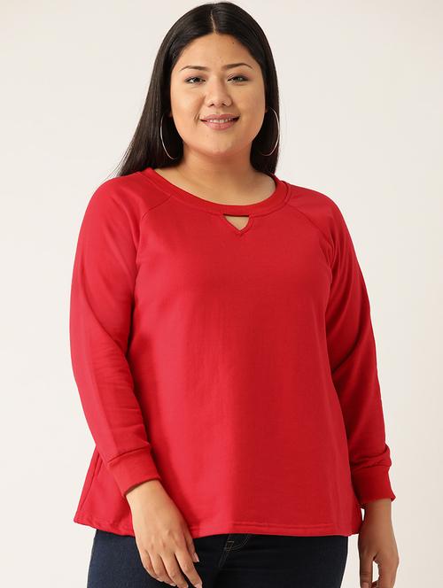 solid fleece plus sweatshirt - 17527609 - Very Small Image - 1