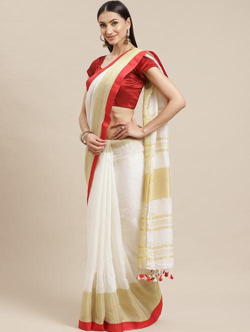 self design bhagalpuri saree with blouse - 17528252 - Very Small Image - 1