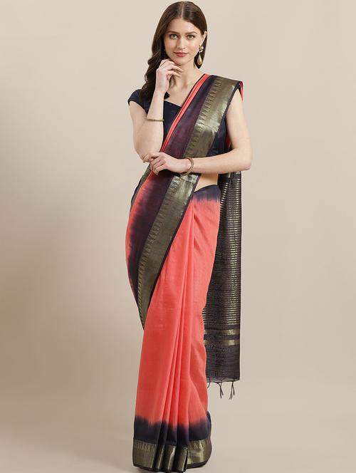 self design bhagalpuri saree with blouse - 17528273 - Very Small Image - 1
