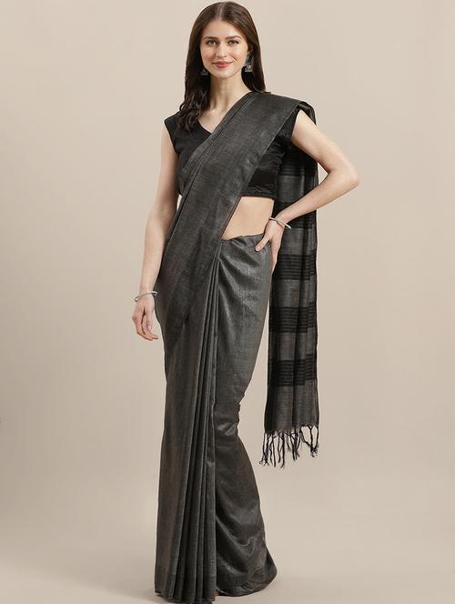 self design bhagalpuri saree with blouse - 17528276 - Very Small Image - 1