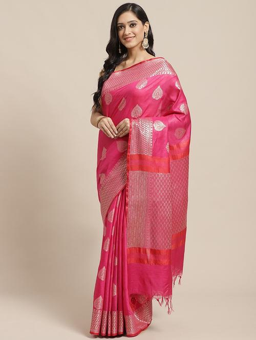 self design bhagalpuri saree with blouse - 17528293 - Very Small Image - 1