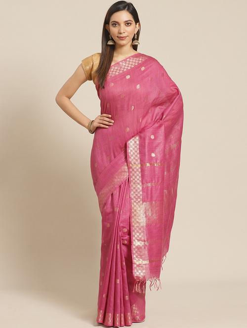 self design bhagalpuri saree with blouse - 17528330 - Very Small Image - 1