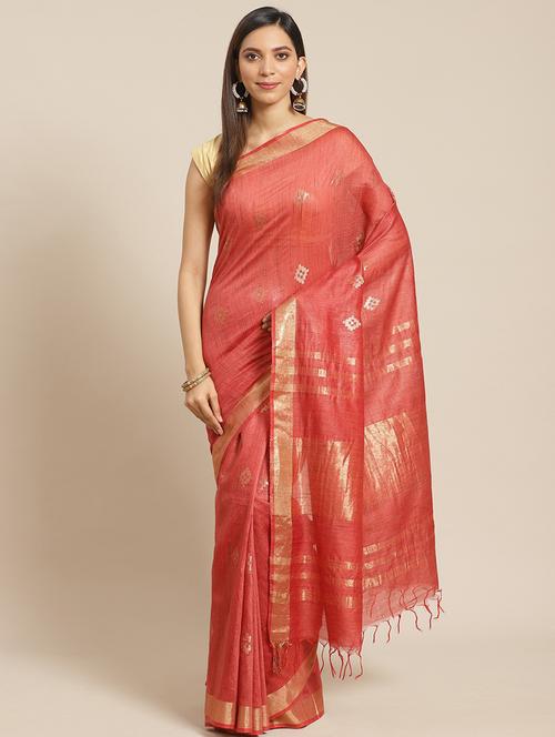 self design bhagalpuri saree with blouse - 17528359 - Very Small Image - 1