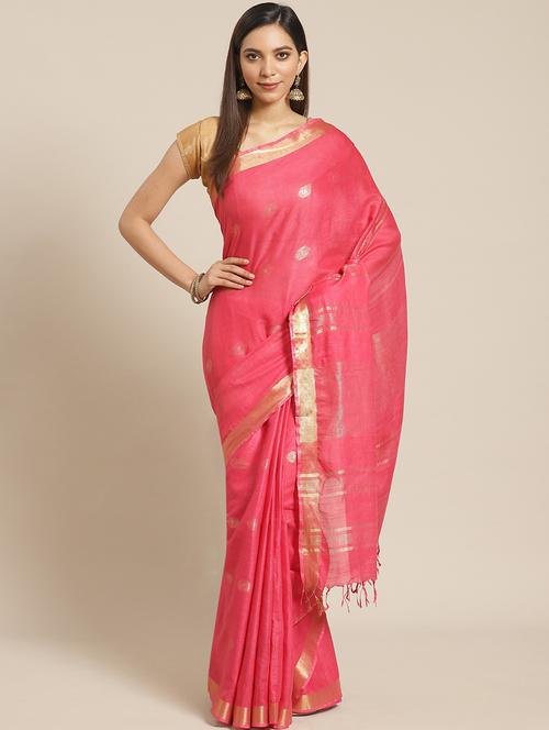 self design bhagalpuri saree with blouse - 17528384 - Very Small Image - 1