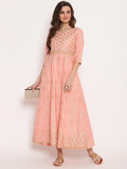 embroidered anarkali kurta - 17528689 - Very Small Image - 1