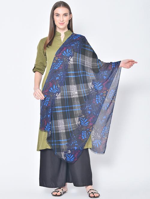 black cotton stole - 17528737 - Very Small Image - 1