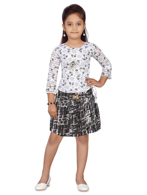 black cotton blend skirt top twin sets  - 17529085 - Very Small Image - 1