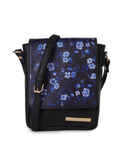 black leatherette (pu) sling bag - 17529247 - Very Small Image - 1
