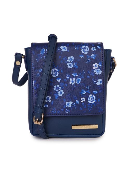 blue leatherette (pu) sling bag - 17529248 - Very Small Image - 1