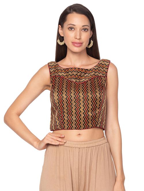 Chevron Printed Blouse - 17529554 - Very Small Image - 1