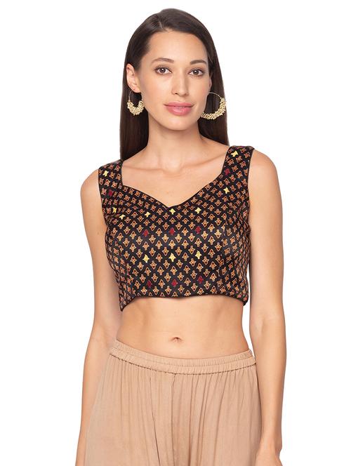 black printed blouse - 17529561 - Very Small Image - 1