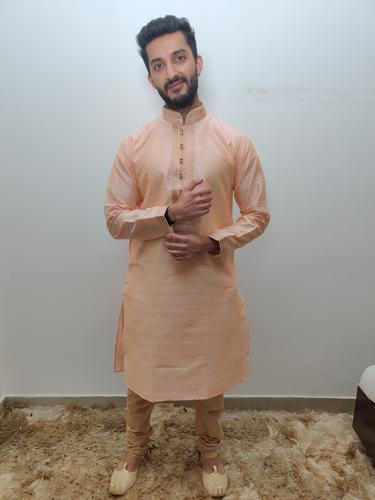 silk kurta pajama set  - 17530539 - Very Small Image - 1