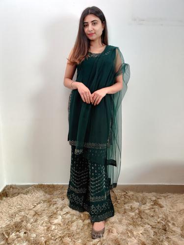 green palazzo suit set  - 17531417 - Very Small Image - 1