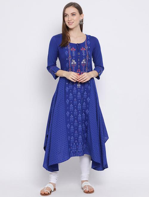 women's asymmetric kurta - 17531419 - Very Small Image - 1