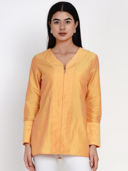 solid straight kurti - 17532492 - Very Small Image - 1