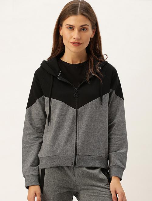 color block regular hoodie  - 17533557 - Very Small Image - 1