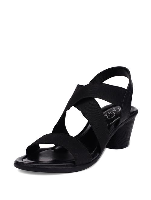black cross strap sandals - 17534 - Very Small Image - 1