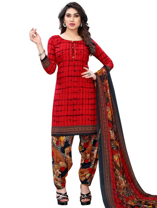 printed unstitched suit - 17535501 - Very Small Image - 1