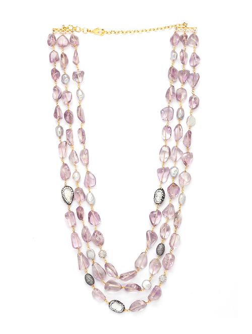 purple brass  necklace - 17536296 - Very Small Image - 1