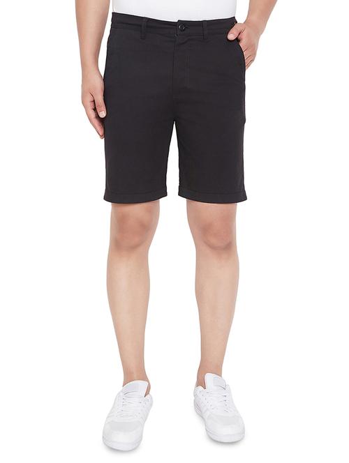 black solid bermuda shorts - 17537124 - Very Small Image - 1