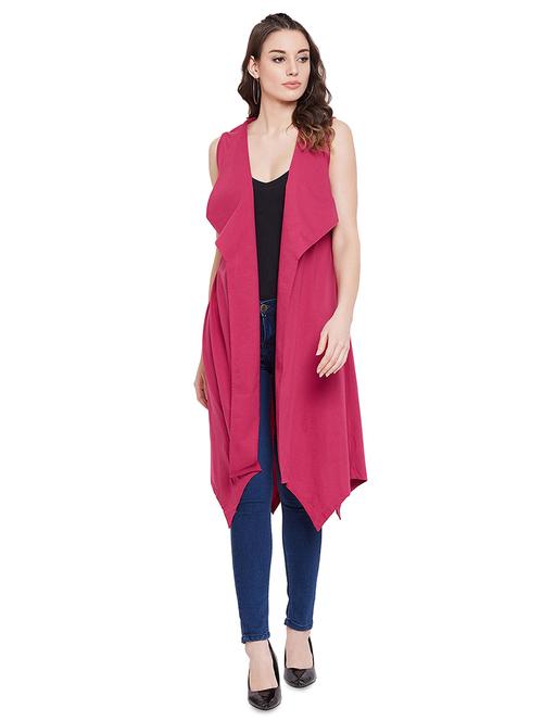 asymmetric hem solid shrug  - 17537209 - Very Small Image - 1