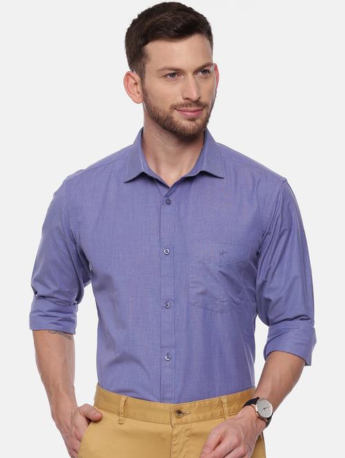 light blue solid formal shirt - 17537729 - Very Small Image - 1