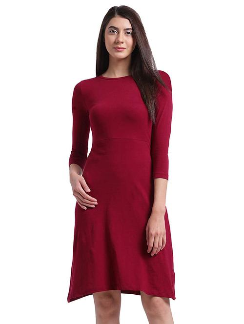 women's  solid dress - 17537876 - Very Small Image - 1