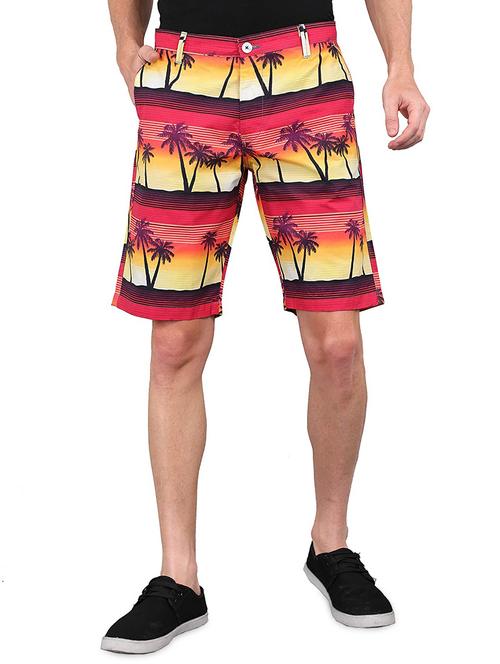 pink printed short - 17539330 - Very Small Image - 1