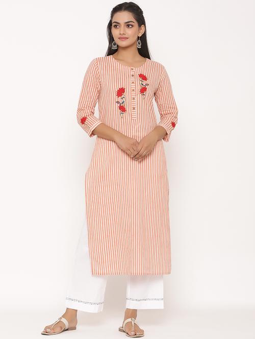 striped kurta palazzo set - 17539801 - Very Small Image - 1
