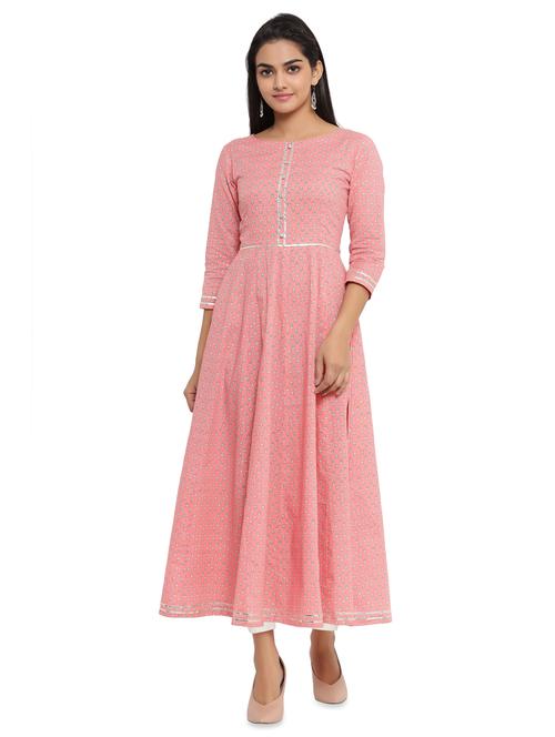 printed flared kurta - 17540487 - Very Small Image - 1
