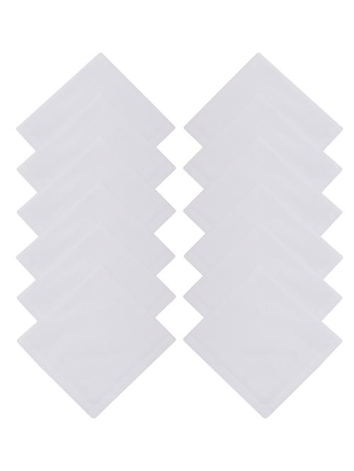 white 100% cotton handkerchief - 17542279 - Very Small Image - 1