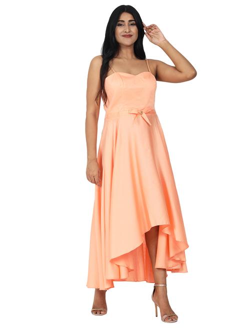 women's high low solid dress - 17542699 - Very Small Image - 1