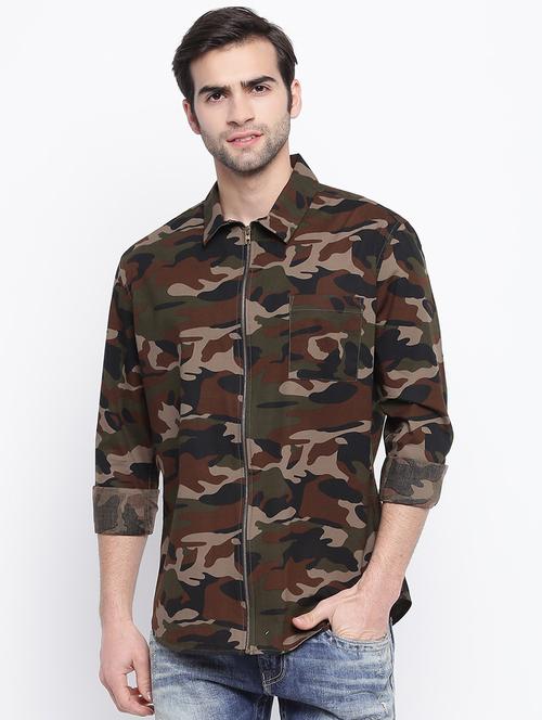 green camouflage casual shirt - 17543569 - Very Small Image - 1
