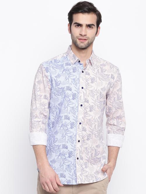 pink striped casual shirt - 17543571 - Very Small Image - 1