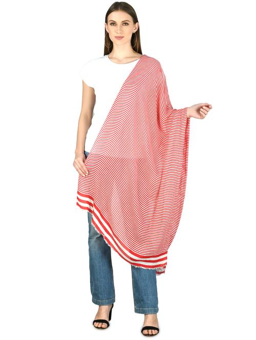 pink  viscose stole - 17544385 - Very Small Image - 1