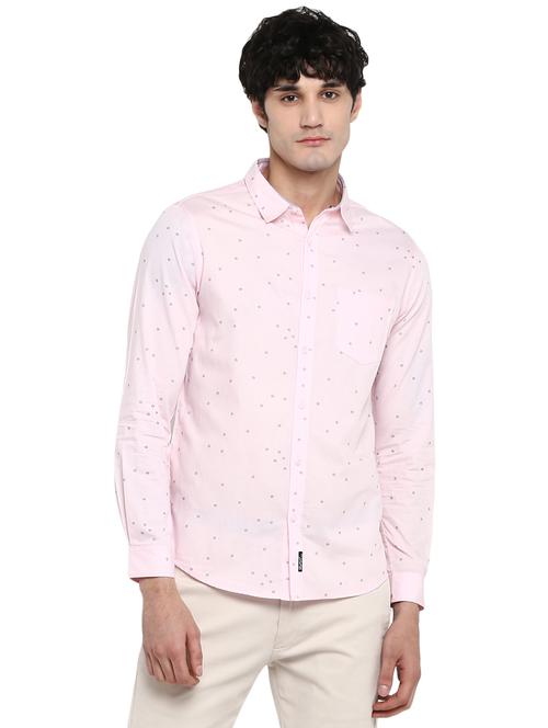 pink printed casual shirt - 17544506 - Very Small Image - 1